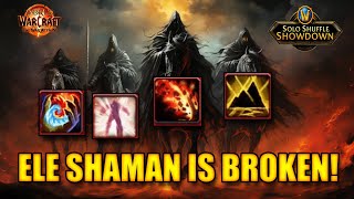 ELEMENTAL SHAMAN IS BROKEN  THIS SPECIALIZATION NEEDS NERF  SOLO SHUFFLES WAR WITHIN [upl. by Aniela491]