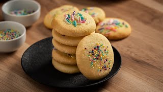 3 Ingredient Sugar Cookies  Dished Shorts [upl. by Aciria]