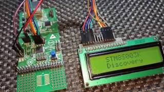 STM8S LCD Example [upl. by Anahsor553]