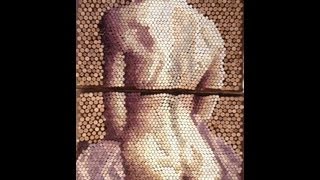 Cork By Cork Art  Female Back Sitting Diptych [upl. by Bellanca]