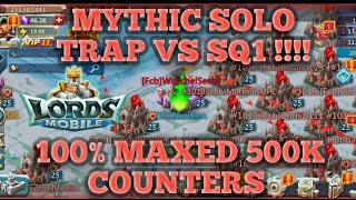 lords mobile 1900 500K MIXED INCOMING SQ1 SGK AND FULL INFANTRY COUNTER DISASTER 🔥 🔥 [upl. by Alexis312]