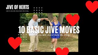 10 Basic Jive Rockabilly Moves  Essential jive moves for beginners or more advanced [upl. by Acinat725]