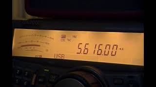 Gander Aeradio Newfoundland Canada  5616 kHz USB [upl. by Atimad916]