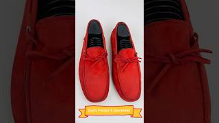 Tods Ferrari X Gommino Driving Red Shoes Size 42425 Made in Italy tods [upl. by Gorrian]