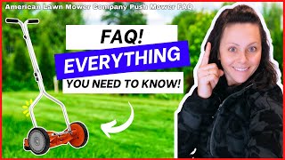 EcoFriendly American Lawn Mower 14quot Push Reel Mower Review amp FAQs [upl. by Aisayn]