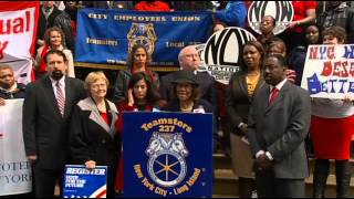 Local 237 Calls on Mayor de Blasio to settle School Safety Agents pay equity law suit [upl. by Seiber208]