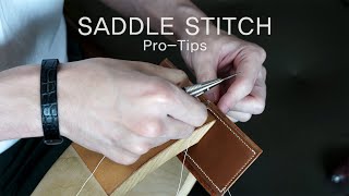 Saddle stitching tips for beginners  pros in 15min [upl. by Doralynn]