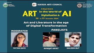 AI Event Session 04 quotArt and Literature in the age of Digital Transformationquot SAC [upl. by Lucilla]