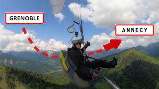 Cross SaintHilaireAnnecy Parapente [upl. by Hooper994]