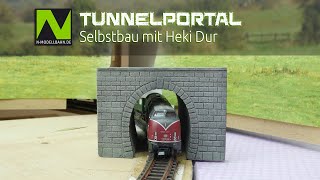 Tunnelportal Selbstbau mit Heki Dur NModellbahn [upl. by Onailil]