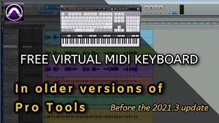 Using Your Computers Keyboard as a MIDI Controller in Pro Tools 11 amp 12  Virtual MIDI Keyboard [upl. by Kerat]