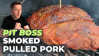 Pulled Pork Smoked on a Pit Boss  Pellet Grill Pork Butt [upl. by Wiatt]