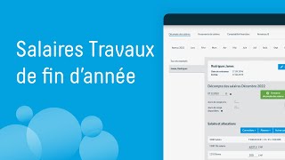 Salaires Travaux de fin dannée  bexio webinaire [upl. by Lyontine]