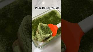 Easy Matcha Tiramisu Only 5 Ingredients nobake dessertrecipe shorts [upl. by Truman917]