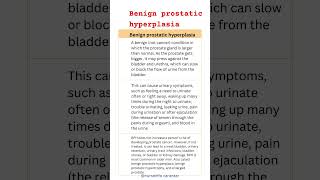 Benign prostatic hyperplasia BPH Symptoms bph benignprostatichyperplasia [upl. by Eul405]