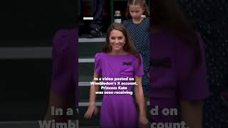 Kate Middleton receives standing ovation at Wimbledon amid cancer treatment  GMA [upl. by Aronson]