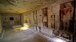 Untouched 4400yearold tomb discovered at Saqqara Egypt [upl. by Sarene]