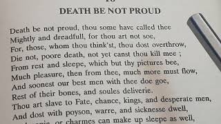 Death Be Not Proud by John Donne fully explained line by line in Hindi by Sulekha Jadaun [upl. by Uticas812]