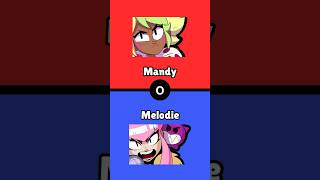 Es más guapa Mandy o Melodie brawlstarsgame brawlstars supercell [upl. by Namyac]