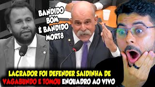 LACRADOR FOI DEFENDER SAIDINHA DE VGABUND0 E TOMOU ENQUADRO DE POLICIAL AO VIVO [upl. by Alisander]