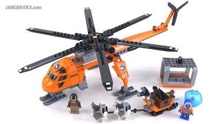 LEGO City 60034 Arctic Helicrane review Summer 2014 [upl. by Cirted]