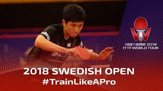 Tomokazu Harimoto amp Yuto Kizukuri Training  2018 ITTF World Tour Swedish Open [upl. by Fabien677]