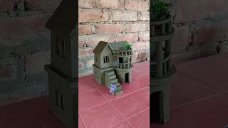 Beautiful mud house making with clay 🏠  clayhouse mudhouse [upl. by Nanam]