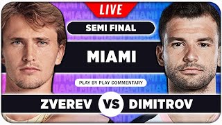 ZVEREV vs DIMITROV • ATP Miami Open 2024 SF • LIVE Tennis PlaybyPlay Stream [upl. by Dahaf]