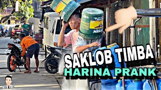 SAKLOB timba na may harina prank l PUBLIC PRANK [upl. by Vivien]