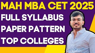 MAH MBACET 2025 Ultimate Guide to Preparation Syllabus Tips amp Strategies [upl. by Ativla]