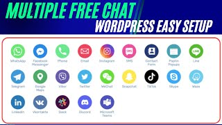 How to setup Free Chaty WordPress Chat Plugin  Live Chat  WhatsApp Viber Messenger SMS [upl. by Atoked]