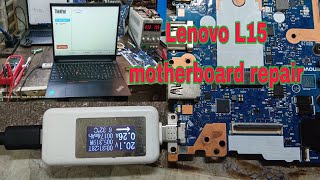 Lenovo motherboard repair L15 NMD011  CTYPE LAPTOP REPAIR [upl. by Aihsekal3]