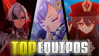 Top 6 Mejores equipos de Genshin impact [upl. by Inaffyt]