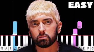 Eminem  Houdini  EASY Piano Tutorial [upl. by Estrella391]