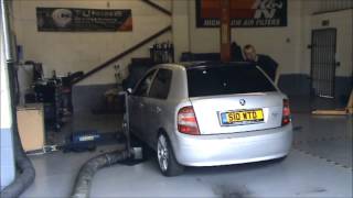 Skoda Fabia 19 TDI 315bhp dyno run Good power but more to come [upl. by Eberhard]