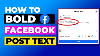 How to Use Bold Text on Facebook to Grab Attention [upl. by Adnilev]