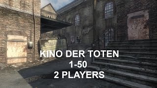 COD Black Ops Zombies Kino der Toten 150 2 Players [upl. by Zzahc]