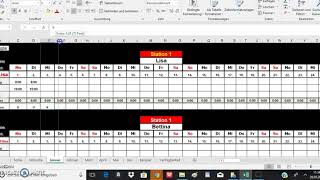 Excel Dienstplan kostenlos acht stationen klinikplaner 24 [upl. by Magel]