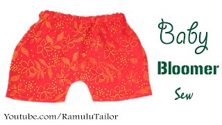 How to Baby Bloomers Cutting and Stitching in 5 Minute I Diaper Cover I Baby Shorts  Ramulu Tailor [upl. by Ehr855]