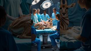 Doctors saved the life of a pregnant deer [upl. by Mackenie]