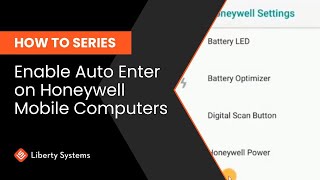 How to Enable Auto Enter After Scan on Honeywell CK65 CT40 CT60 [upl. by Caspar462]