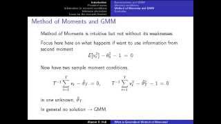 What is Generalized Method of Moments by Alastair Hall [upl. by Norah125]