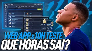 QUE HORAS SAI O WEB APP E 10H DE TESTE  FIFA 22 [upl. by Letney]