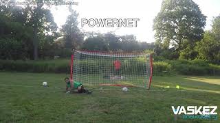 Powernet 12x6 soccer goal  Steady enough for heavy duty shooting [upl. by Esmerolda]