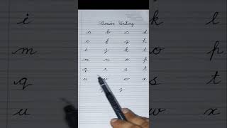 Cursivewriting a to z l Cursive small letters abcd l cursive handwriting practice l learncursive [upl. by Nnayecats]