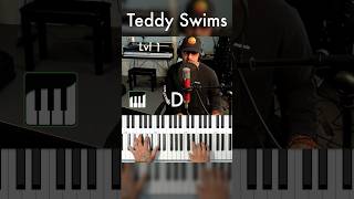 Lose Control by TeddySwims Piano Tutorial [upl. by Maxantia]