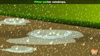 Raindrops  Nursery Rhyme with Lyrics amp Karaoke [upl. by Allx]