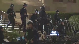 UCLA protests Police expected to break up encampment [upl. by Alano]