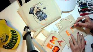 How to Use Sharpie Stained Fabric Markers  AC Moore [upl. by Ferino59]