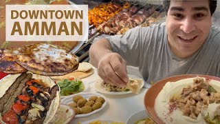 Incredible Arabic Food Tour in 🇯🇴 Amman Jordan  Downtown food mediterraneanfood arabicfood [upl. by Nylecaj]